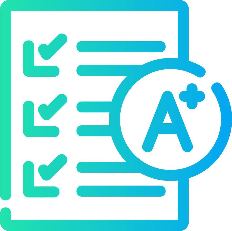 Grades Creative Icon Design vector
