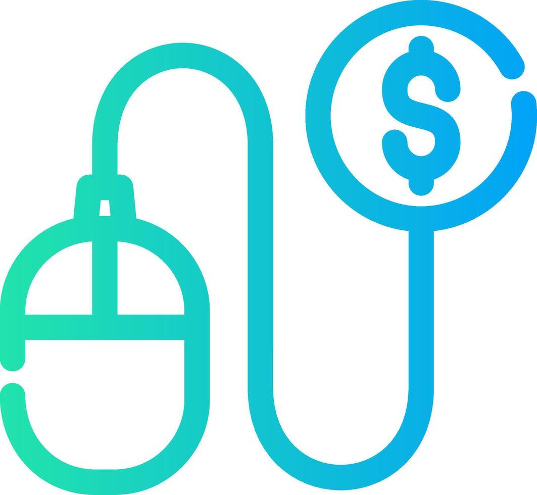 Pay Per Click Creative Icon Design vector