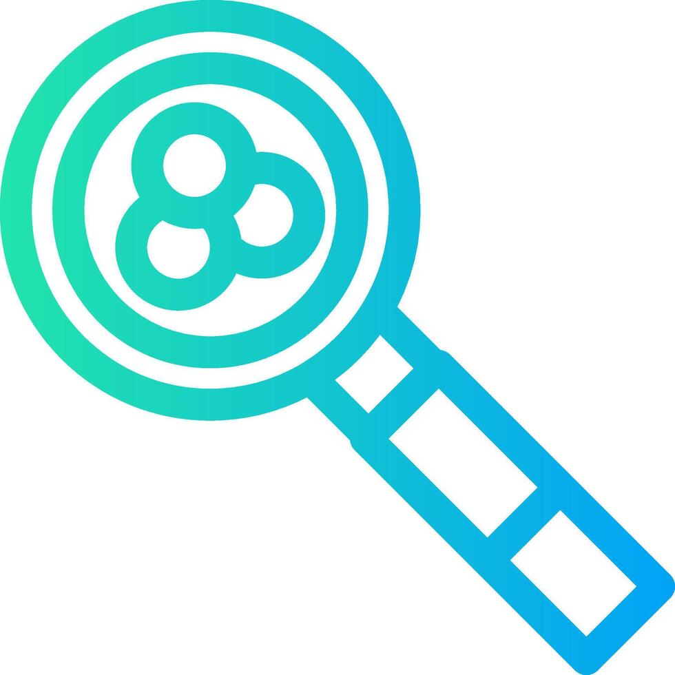 Magnifying Glass Creative Icon Design vector
