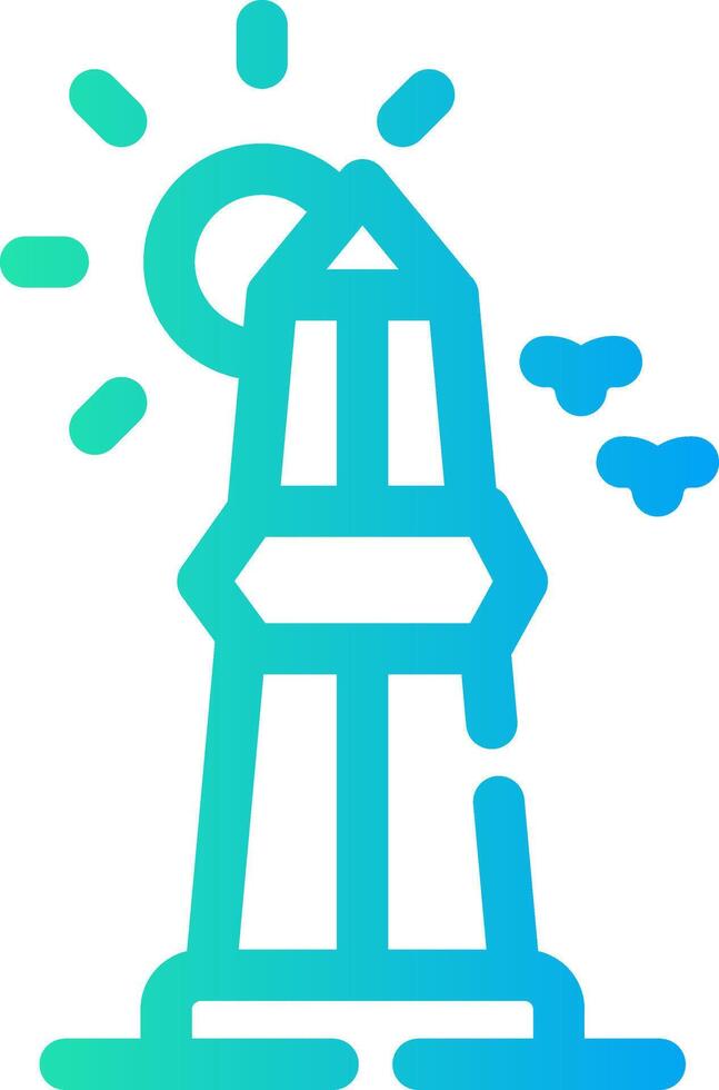 diseño de icono creativo de obelisco vector