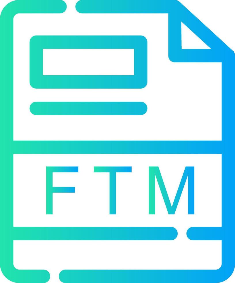 ftm creativo icono diseño vector