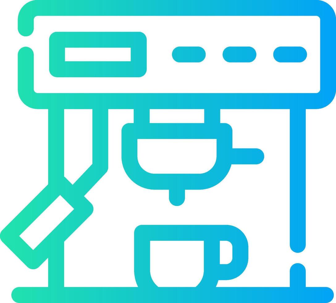 Coffee Machine Creative Icon Design vector