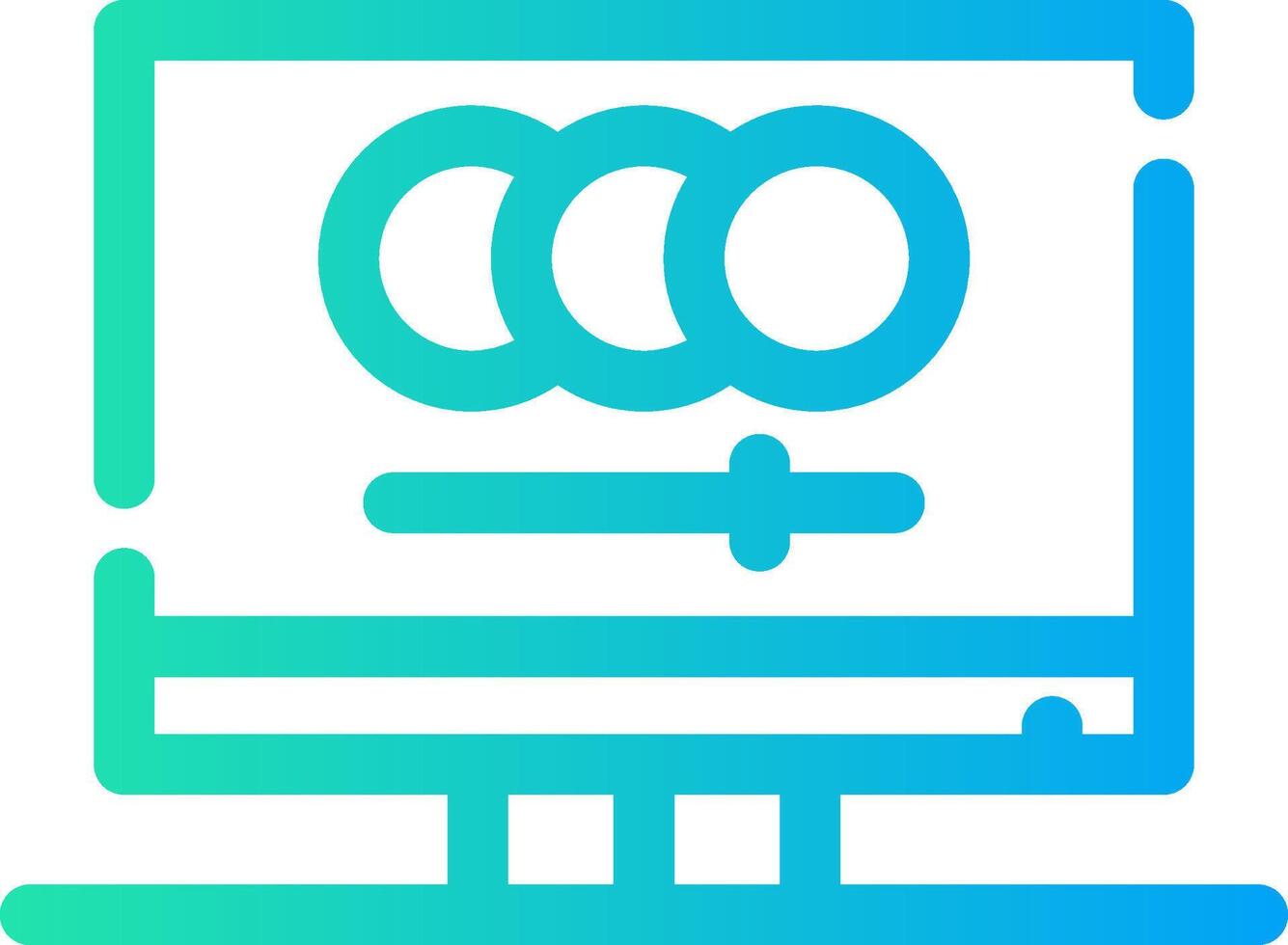 Digital Animation Creative Icon Design vector