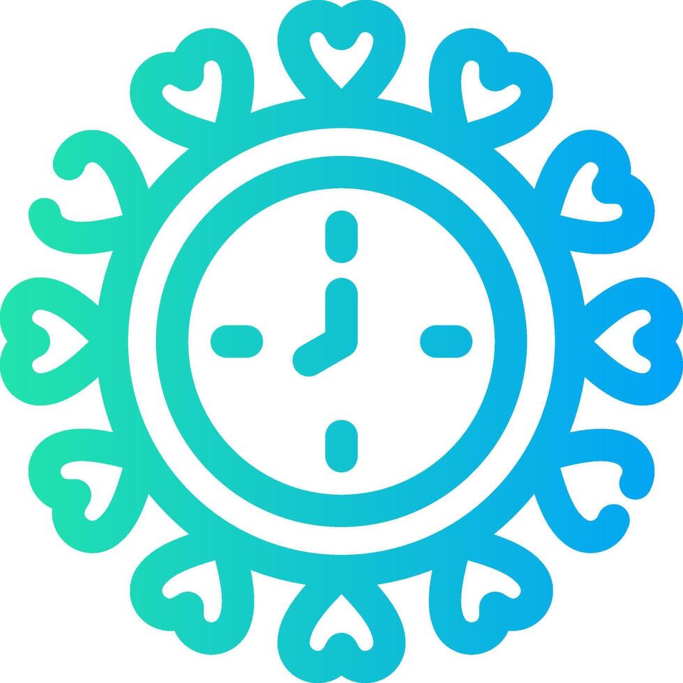 Wall Clock Creative Icon Design vector
