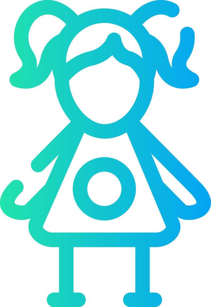 Doll Creative Icon Design vector
