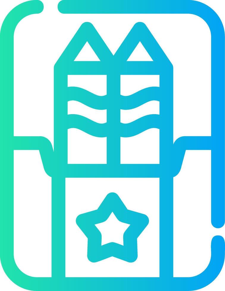 Line Different Gradient Design vector