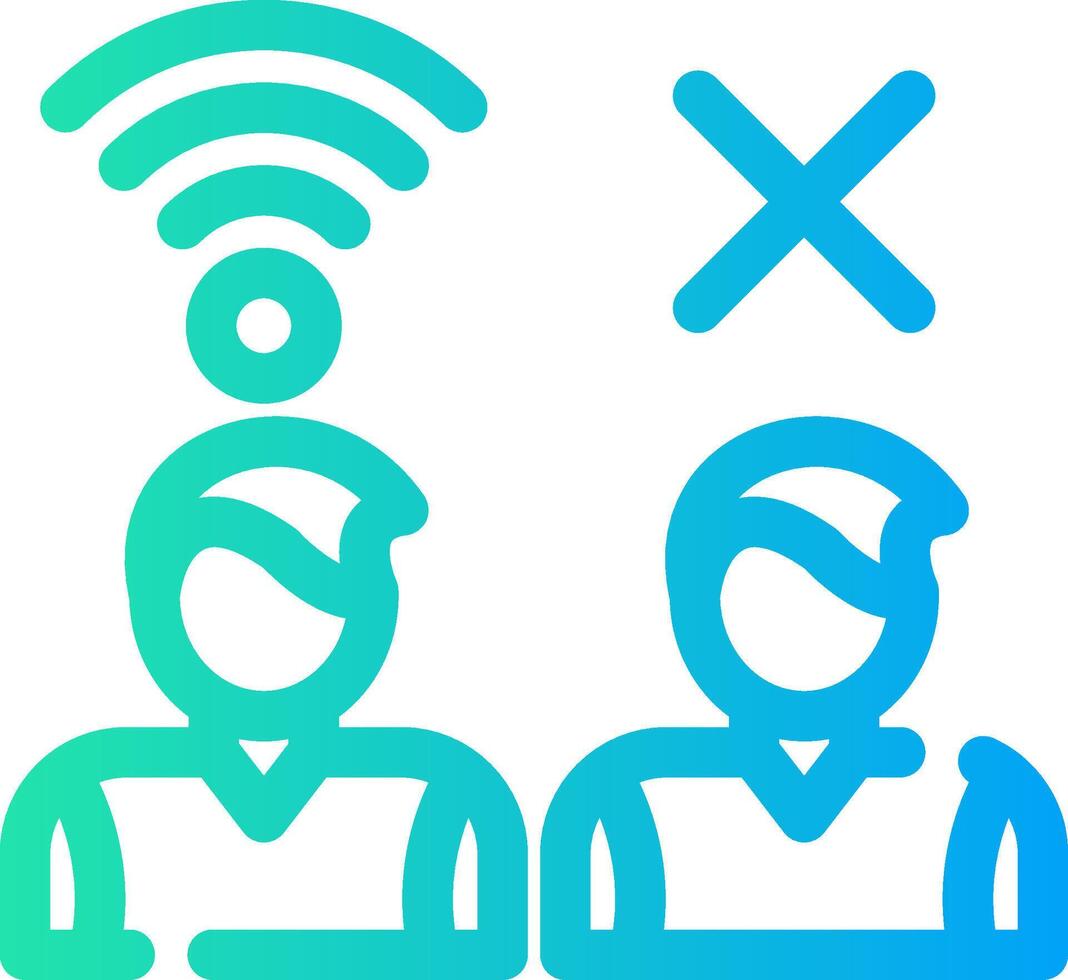 Digital Divide Creative Icon Design vector