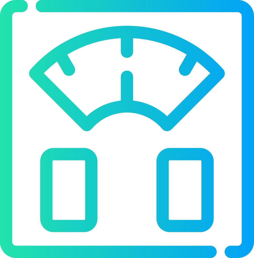 Body Scale Creative Icon Design vector