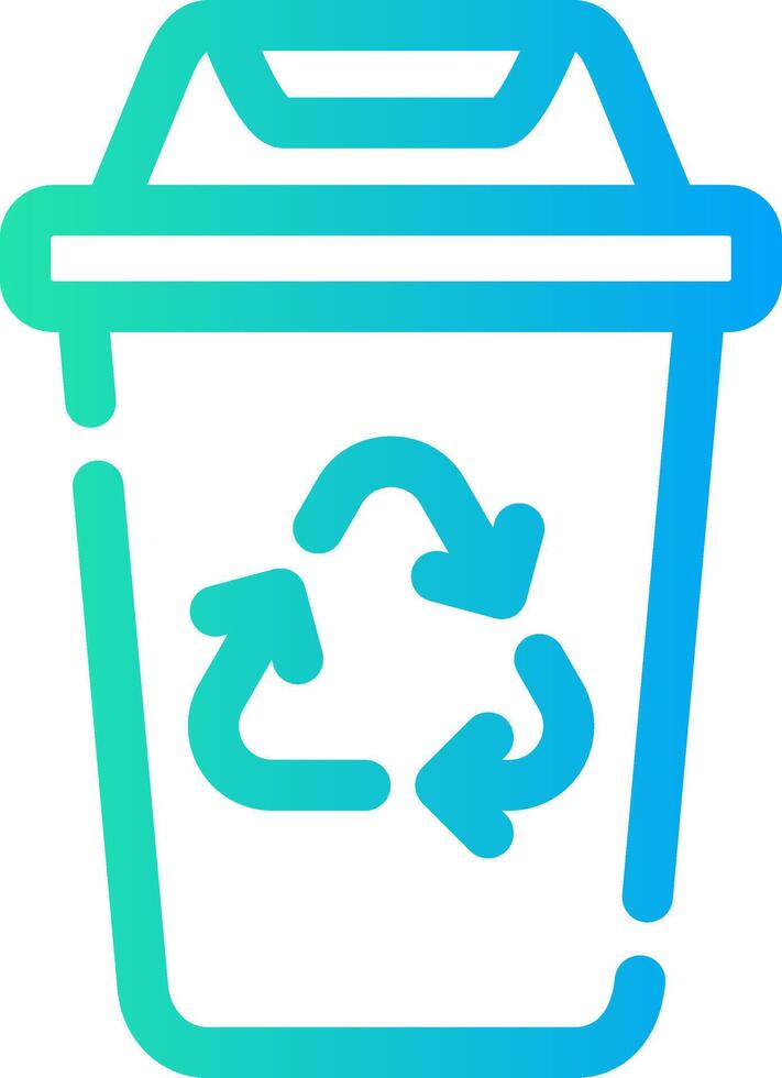Recycling Bin Creative Icon Design vector