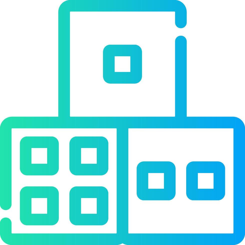 Dice Creative Icon Design vector