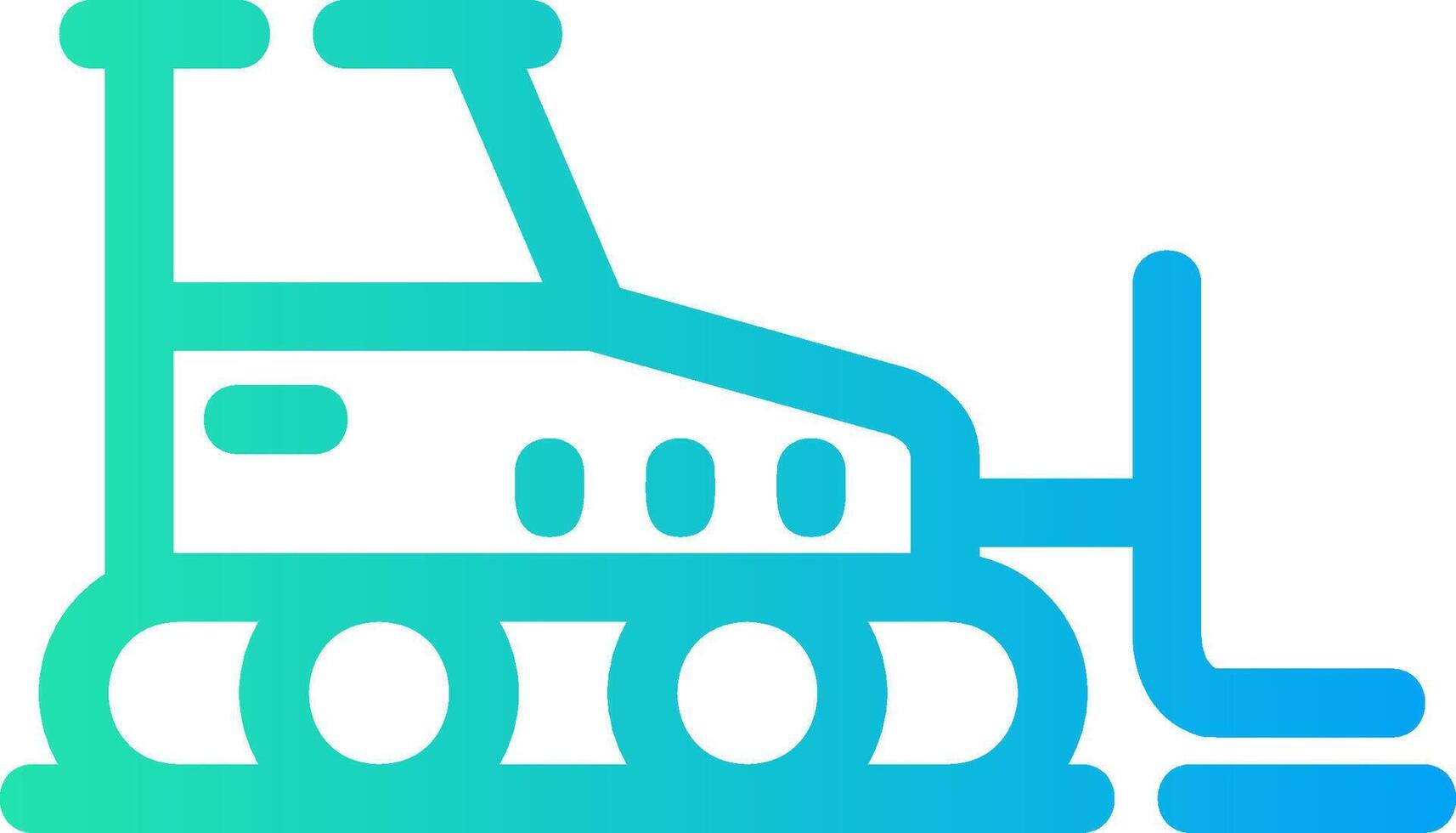 Bulldozer Creative Icon Design vector