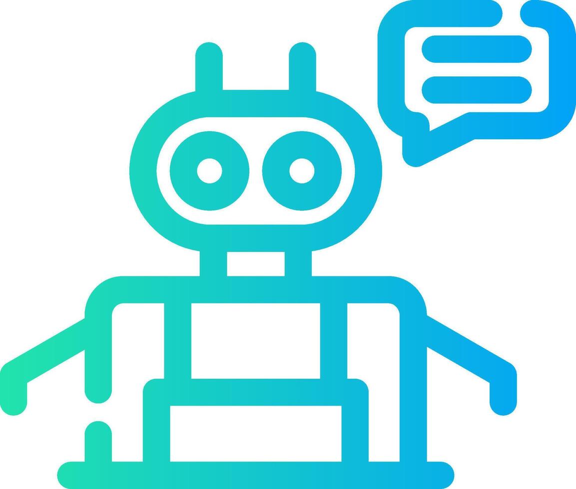 Chatbot Creative Icon Design vector
