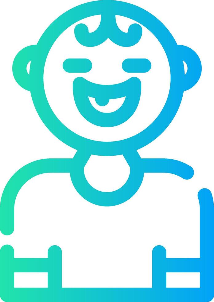Baby Smile Creative Icon Design vector