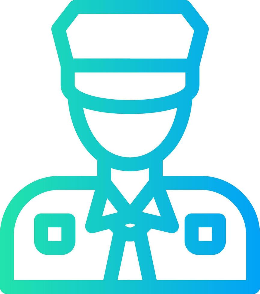 diseño de icono creativo de hombre policía vector