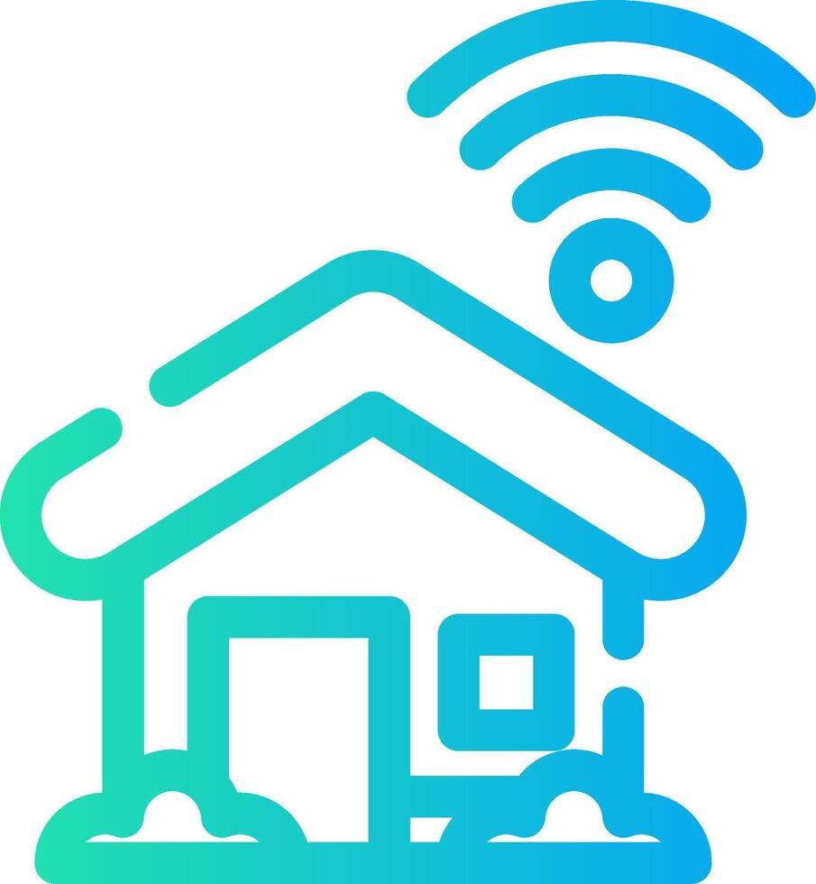 Smart Home Creative Icon Design vector