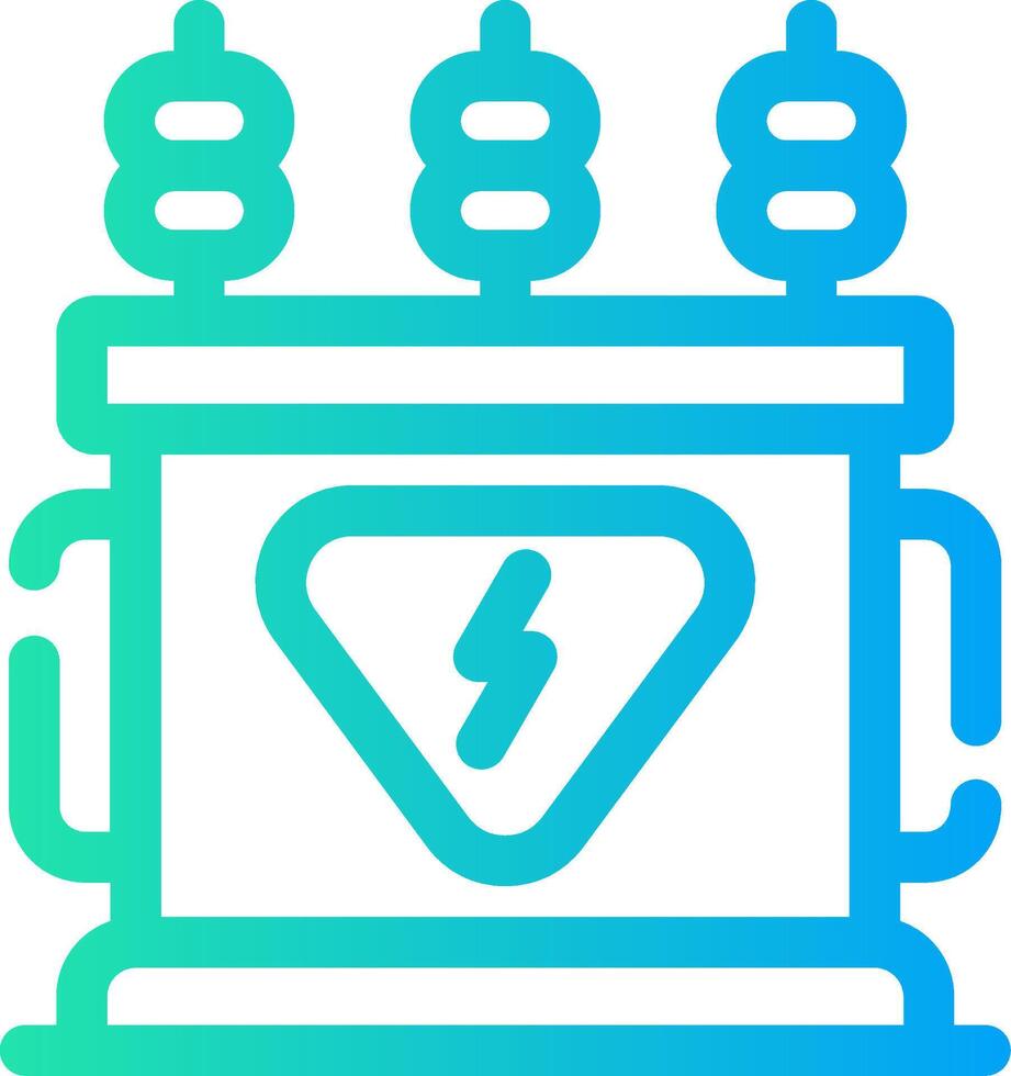 Power Transformer Creative Icon Design vector