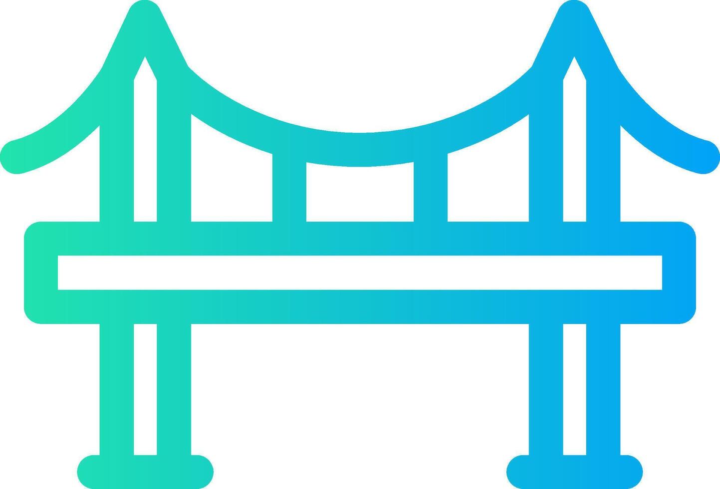 Bridge Creative Icon Design vector