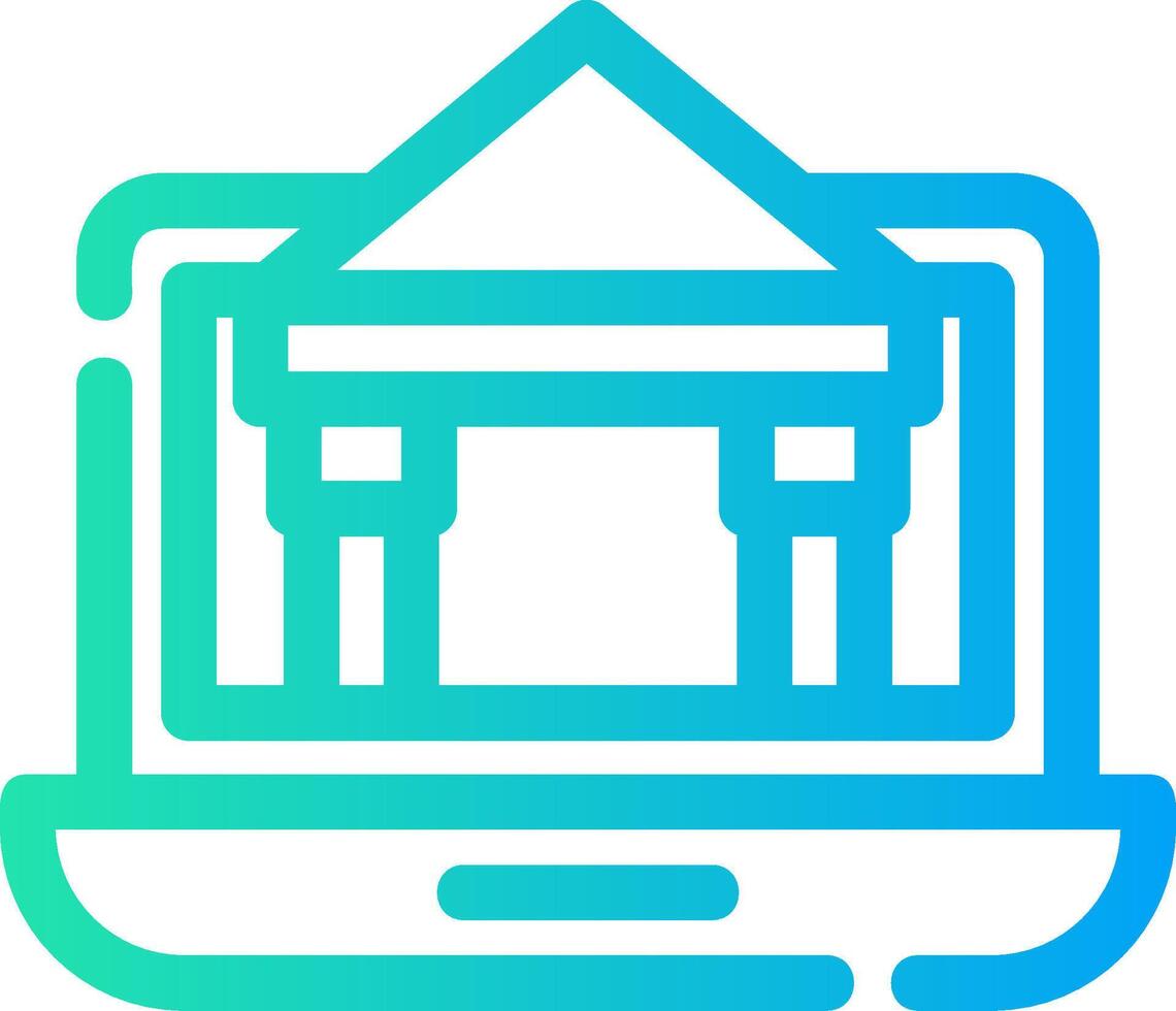 Line Different Gradient Design vector