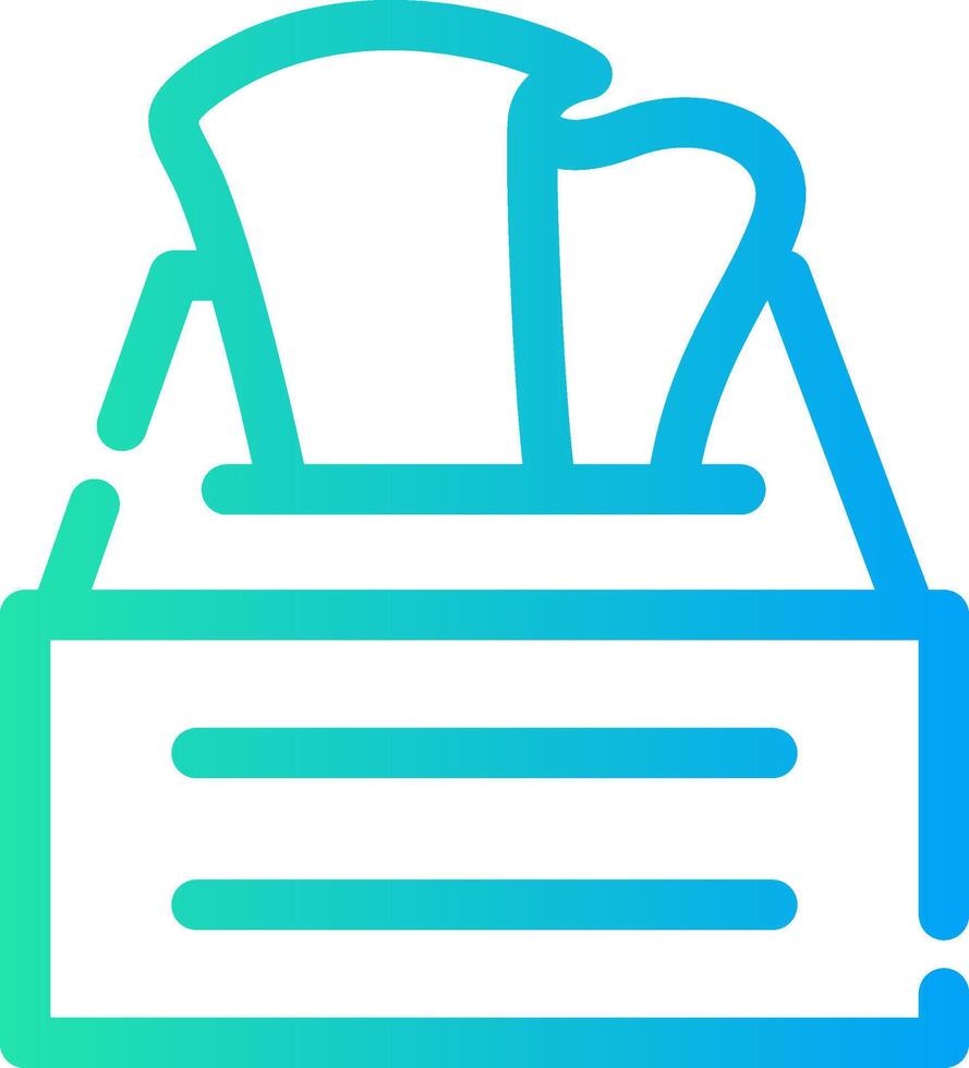 Tissue Box Creative Icon Design vector