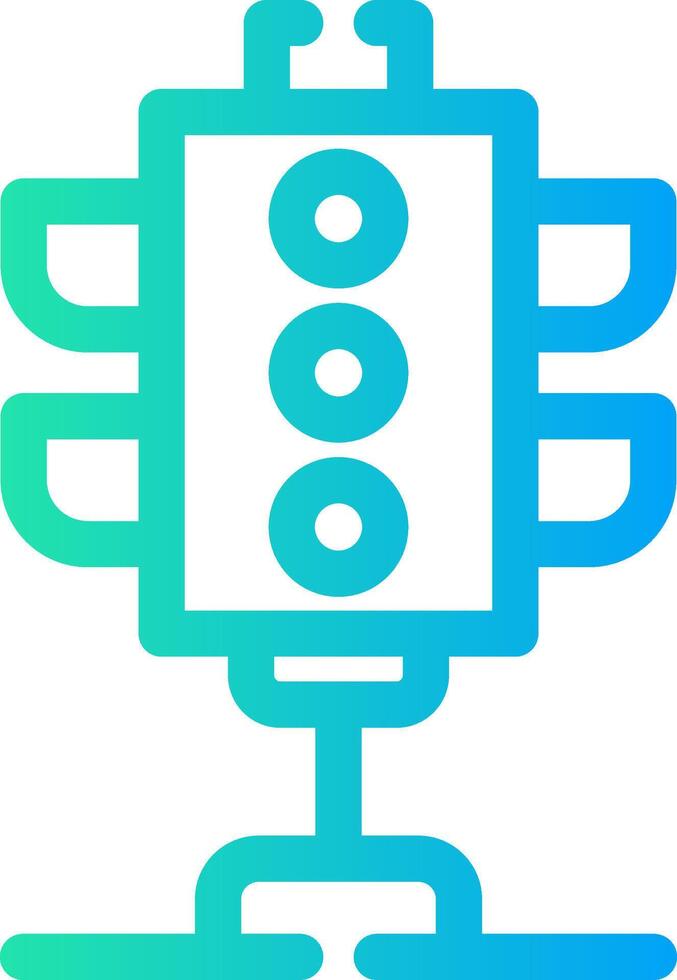 Traffic Lights Creative Icon Design vector