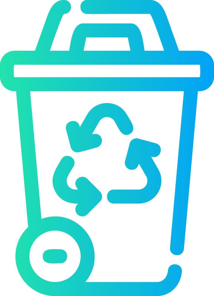 Recycling Bin Creative Icon Design vector