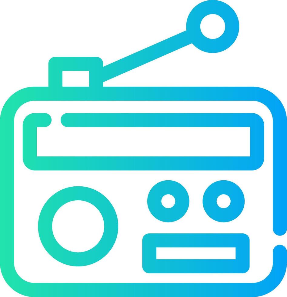 Radio Creative Icon Design vector