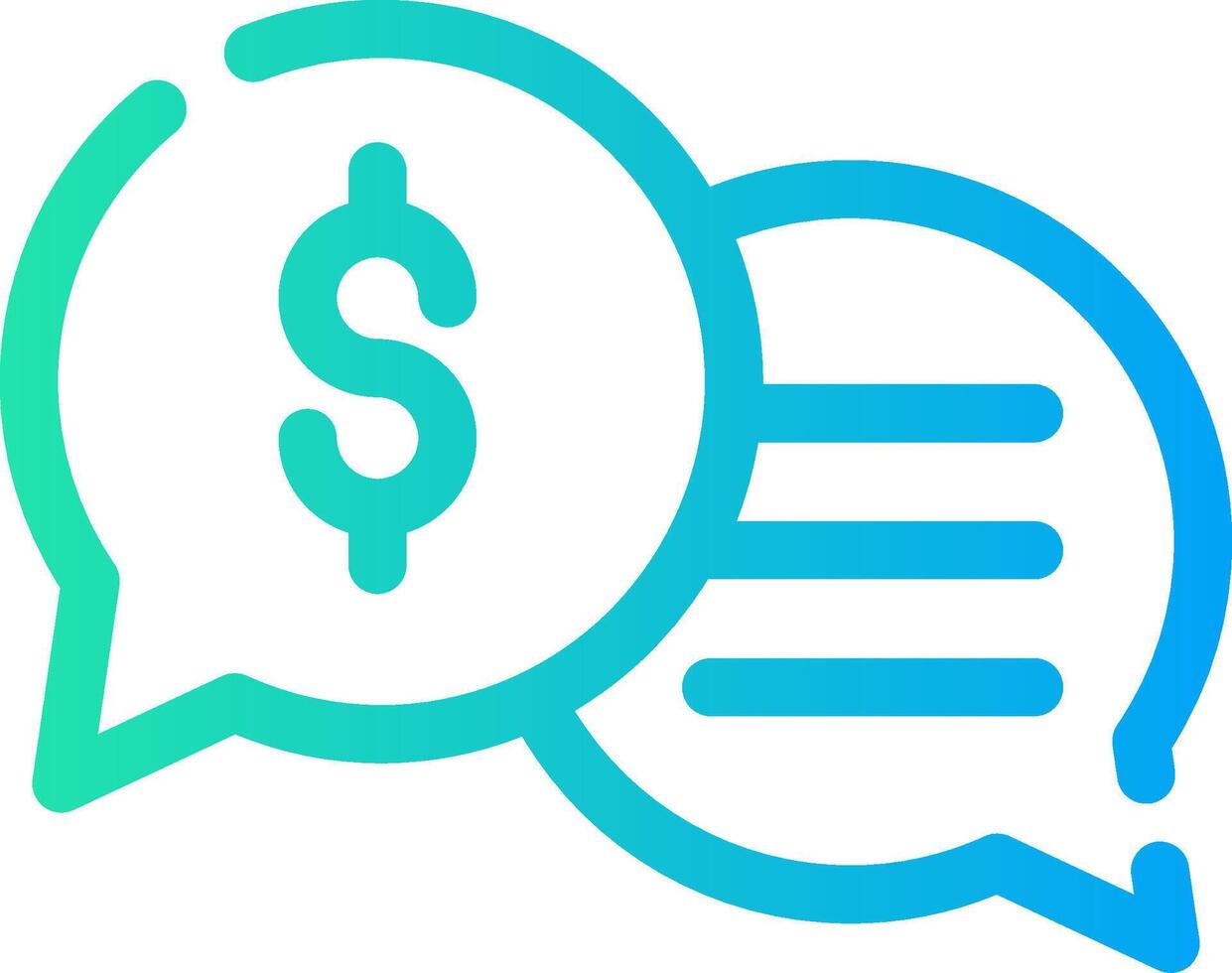 Business Dialog Creative Icon Design vector