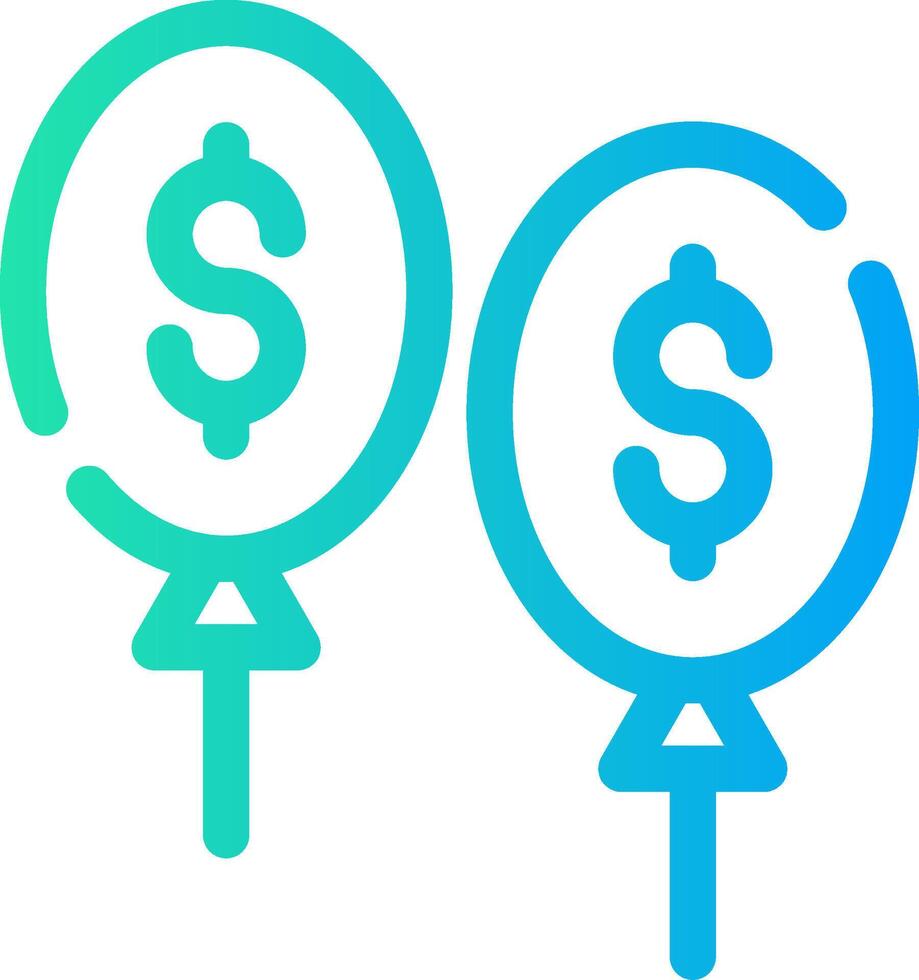 Balloon Payment Creative Icon Design vector