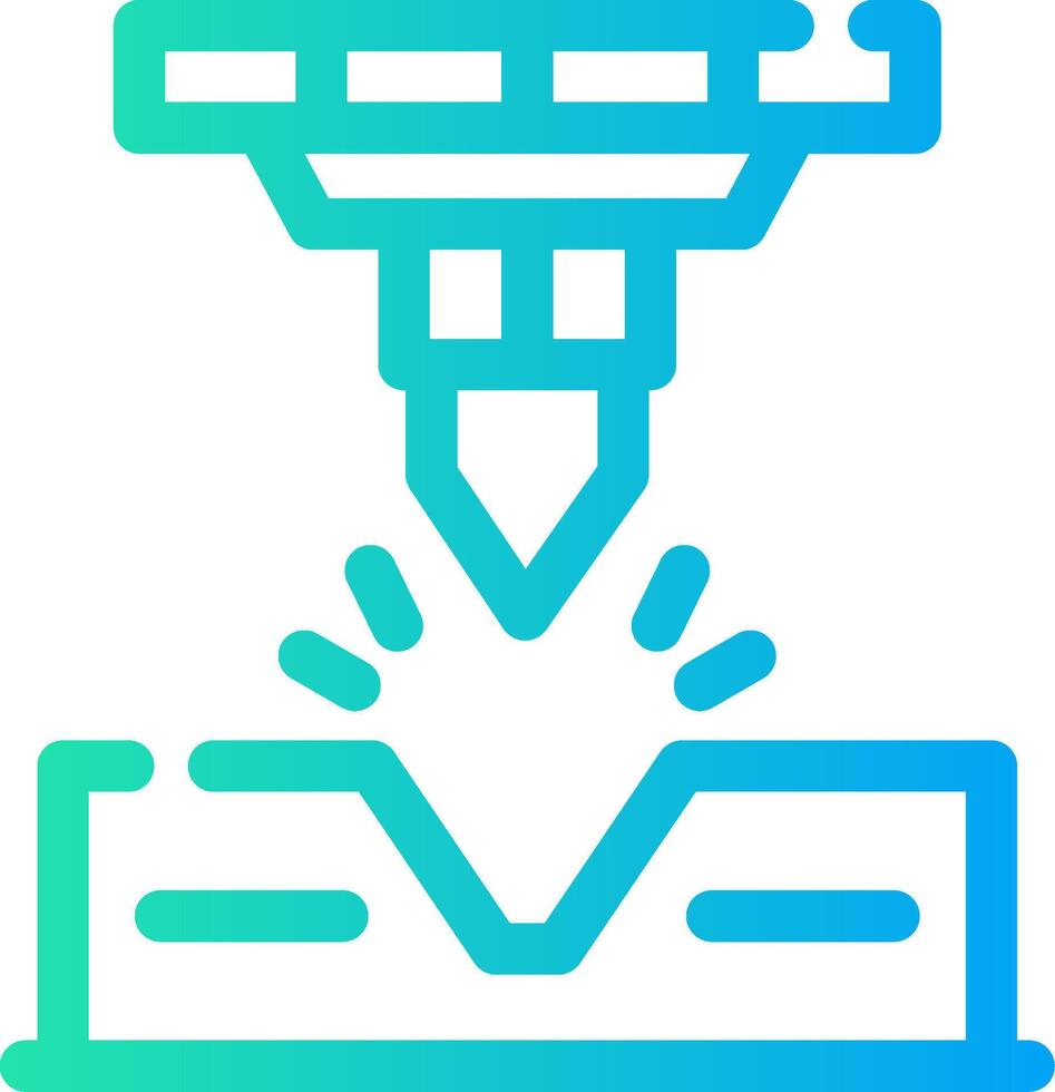 Bending Creative Icon Design vector