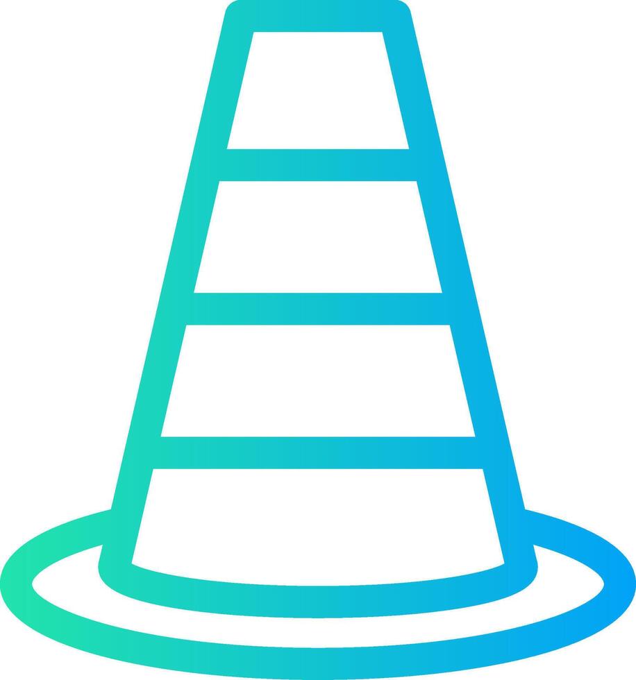 Traffic Cone Creative Icon Design vector