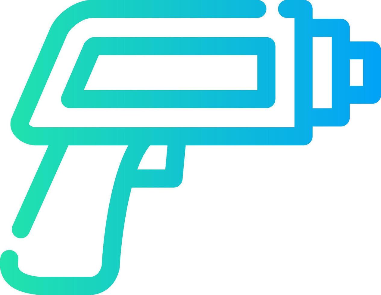 Thermometer Gun Creative Icon Design vector