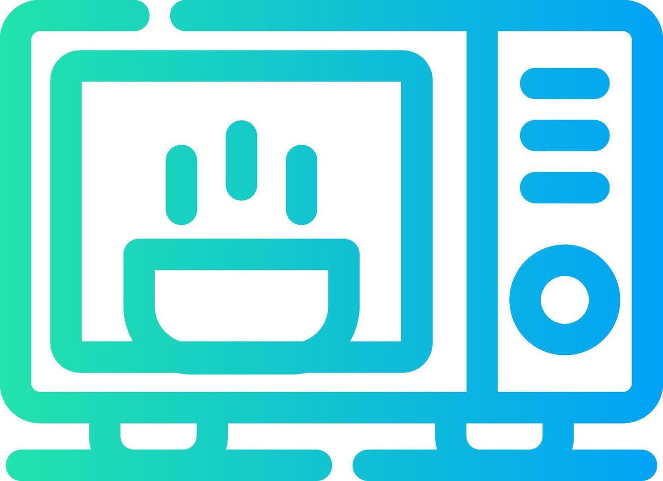 Microwave Creative Icon Design vector