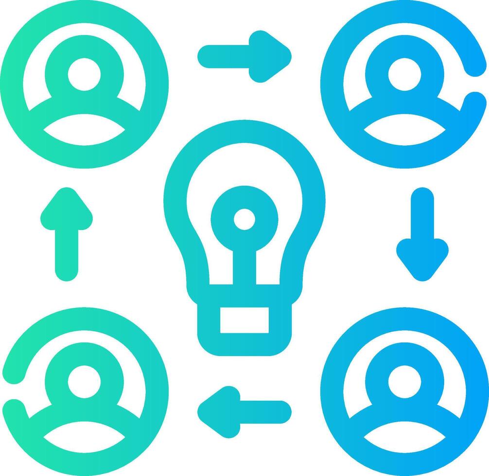 Collaboration Creative Icon Design vector