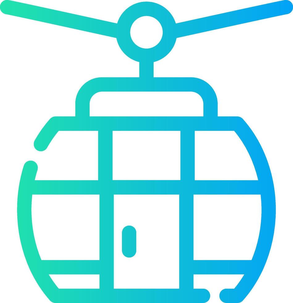 Cable Car Creative Icon Design vector