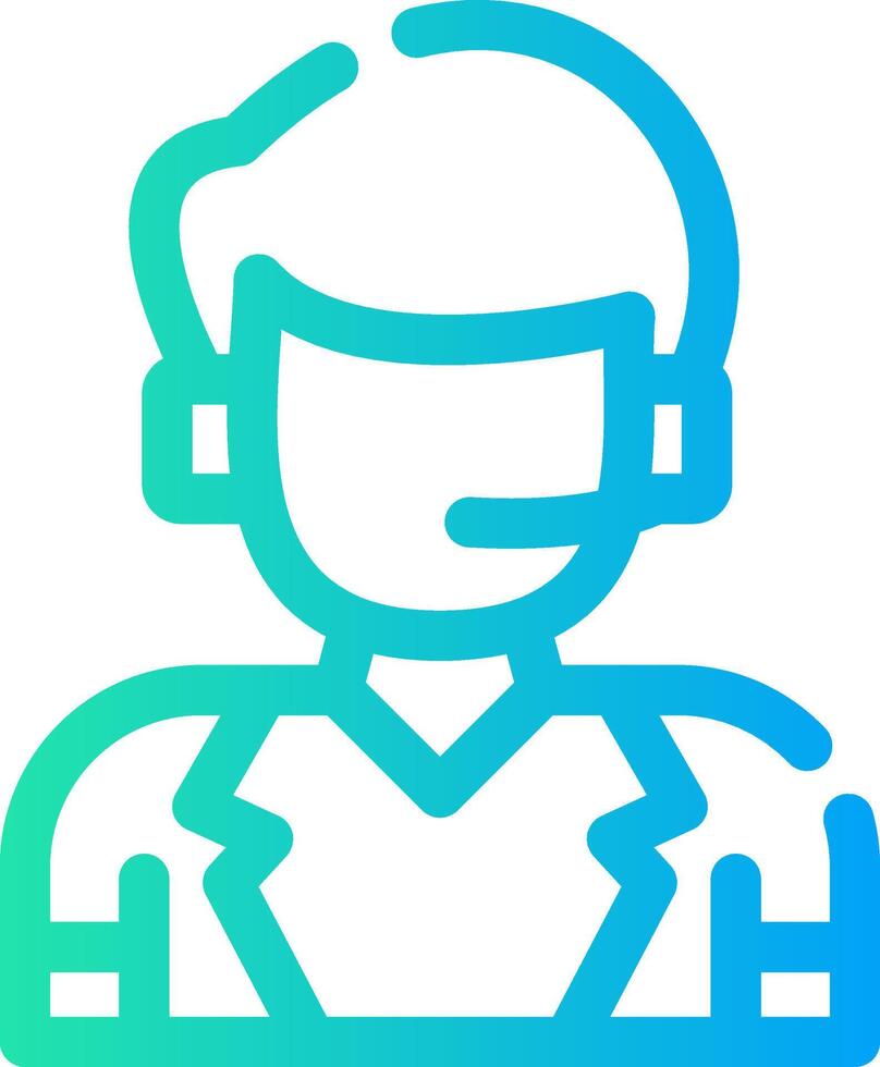 Telephonist Creative Icon Design vector