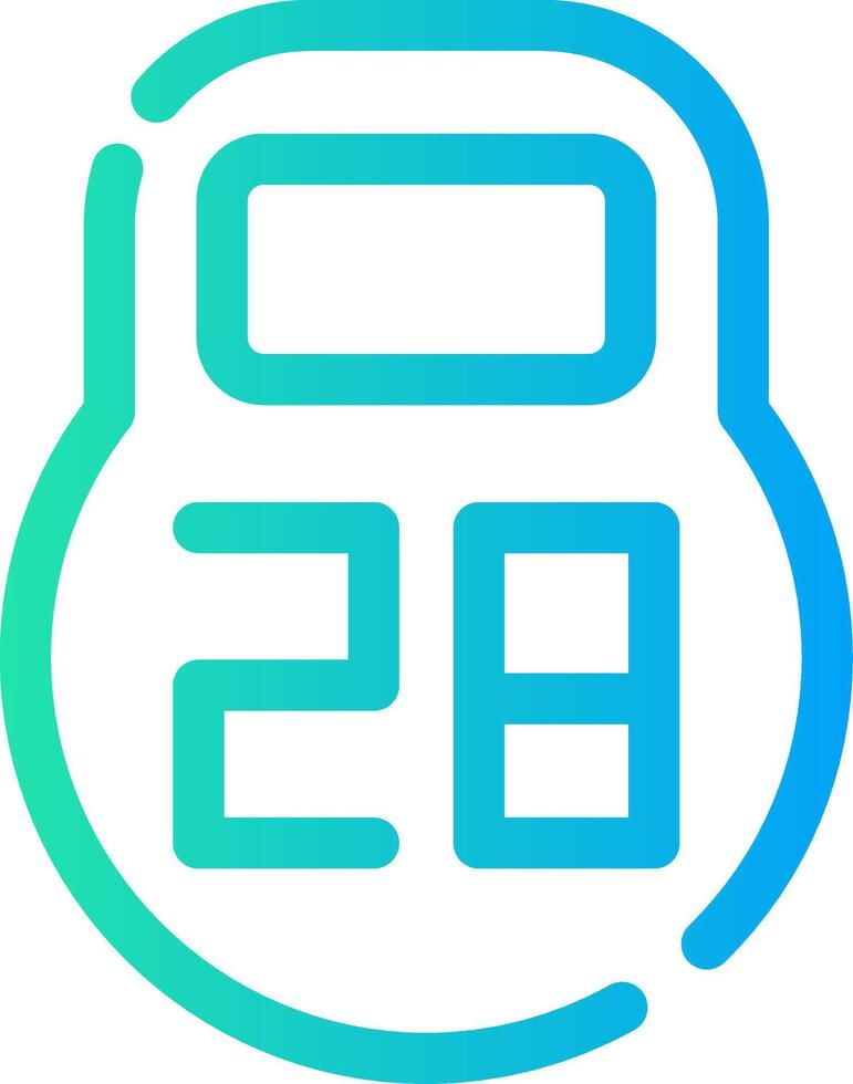 Kettlebell Creative Icon Design vector