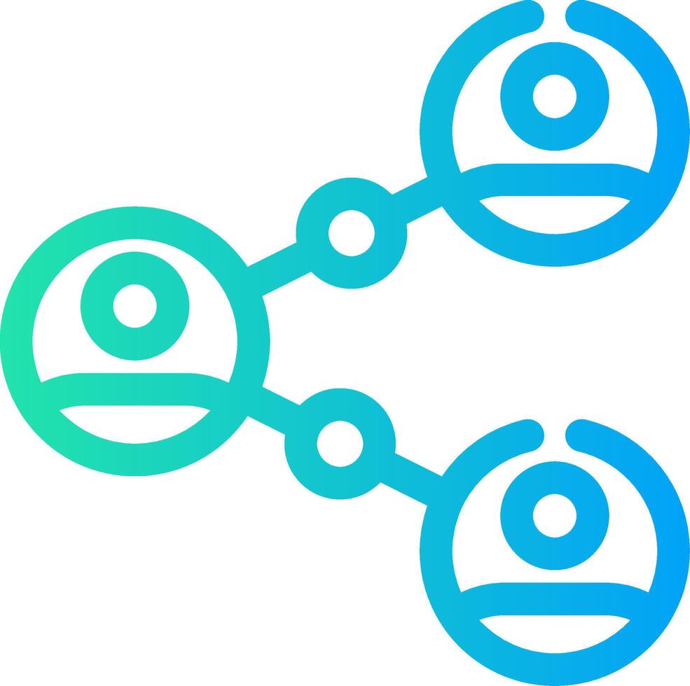 Connected People Creative Icon Design vector