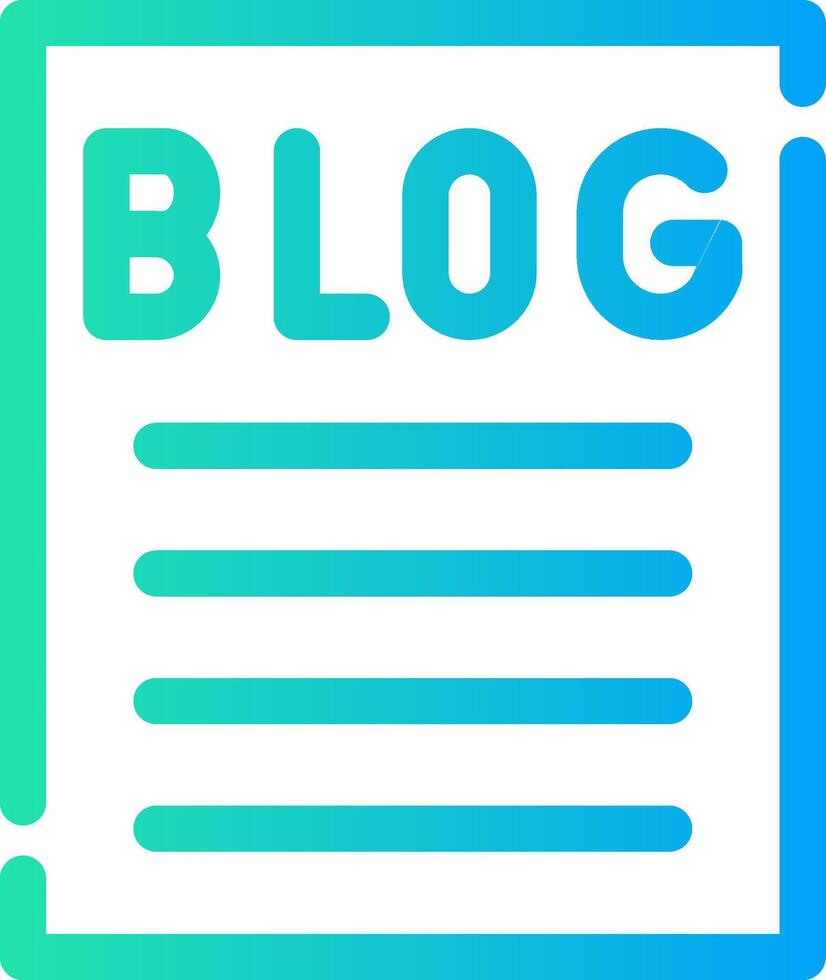 Blogging Creative Icon Design vector