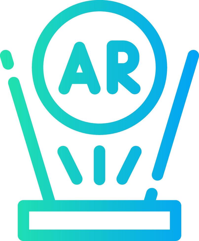 Augmented Reality Creative Icon Design vector