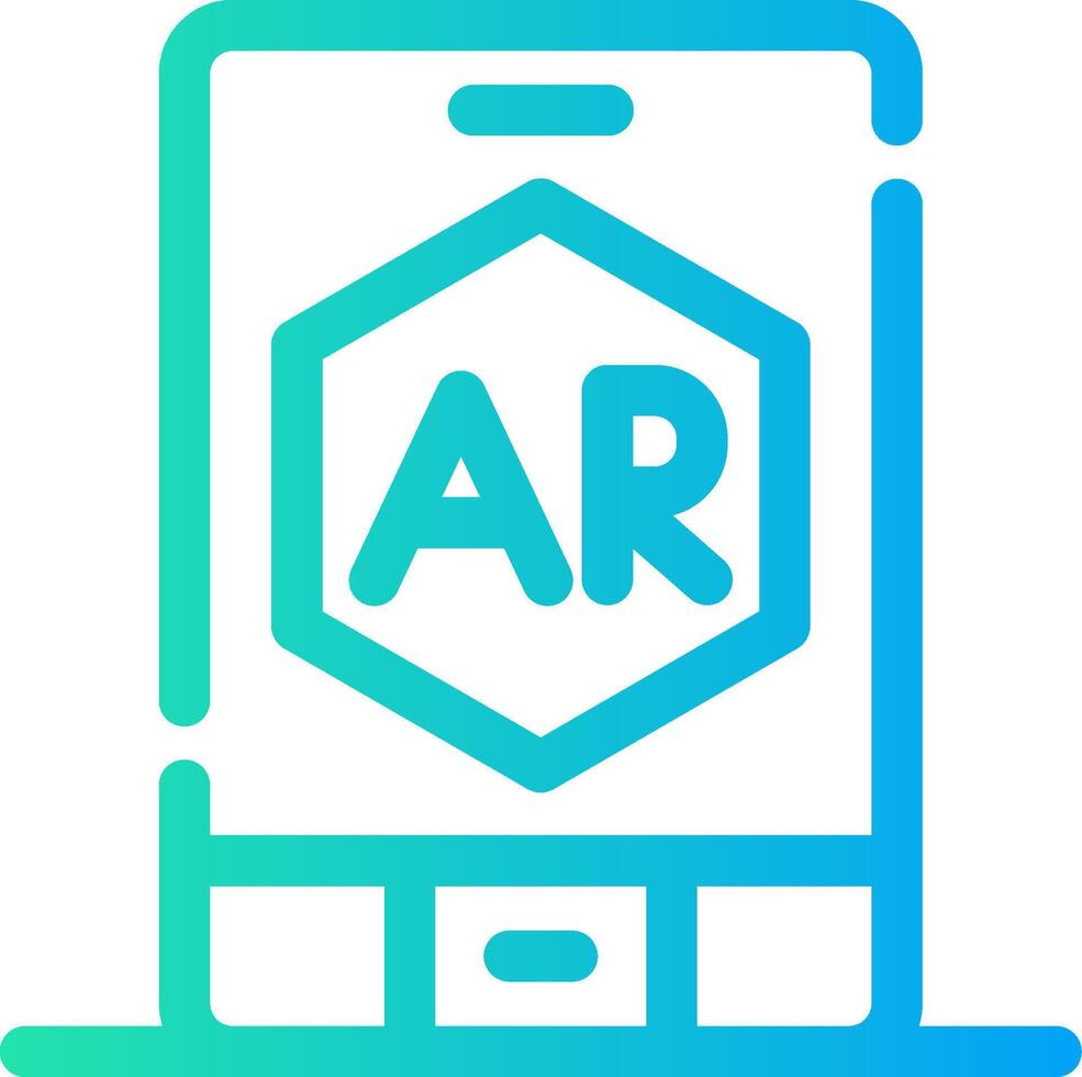 Ar App Creative Icon Design vector