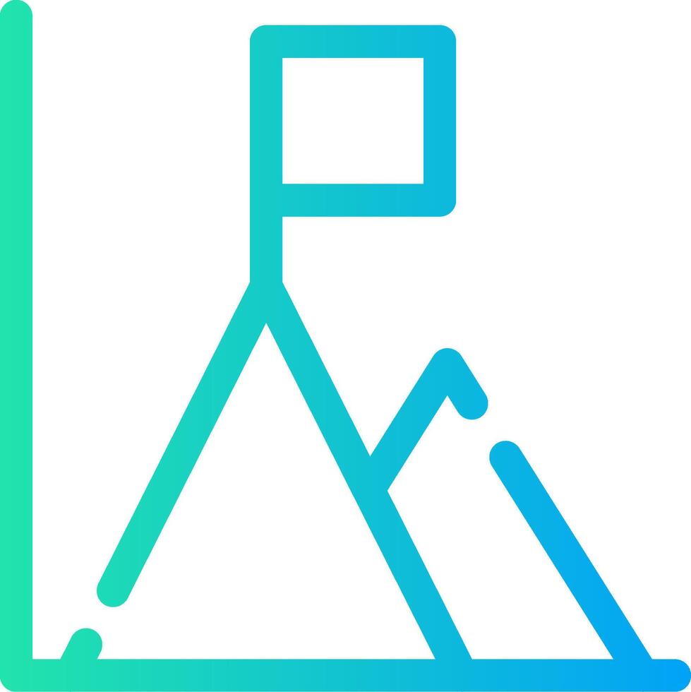 Triangle Bar Creative Icon Design vector