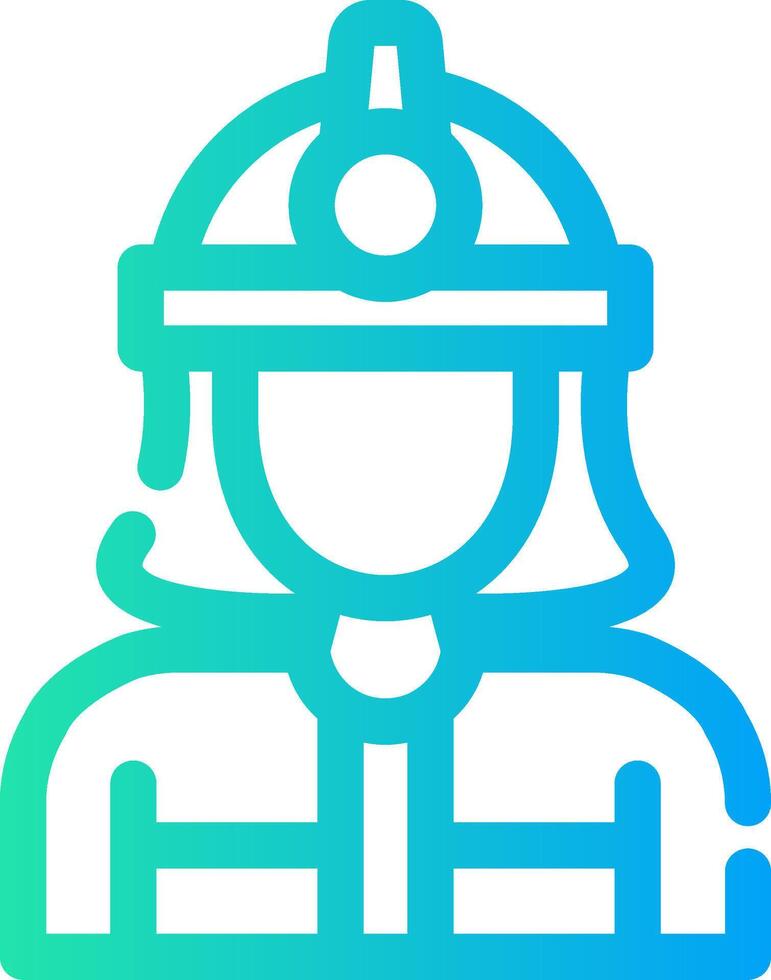 Firefighter Creative Icon Design vector