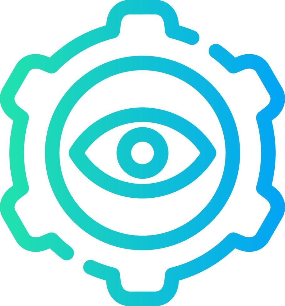 Eye Setting Creative Icon Design vector