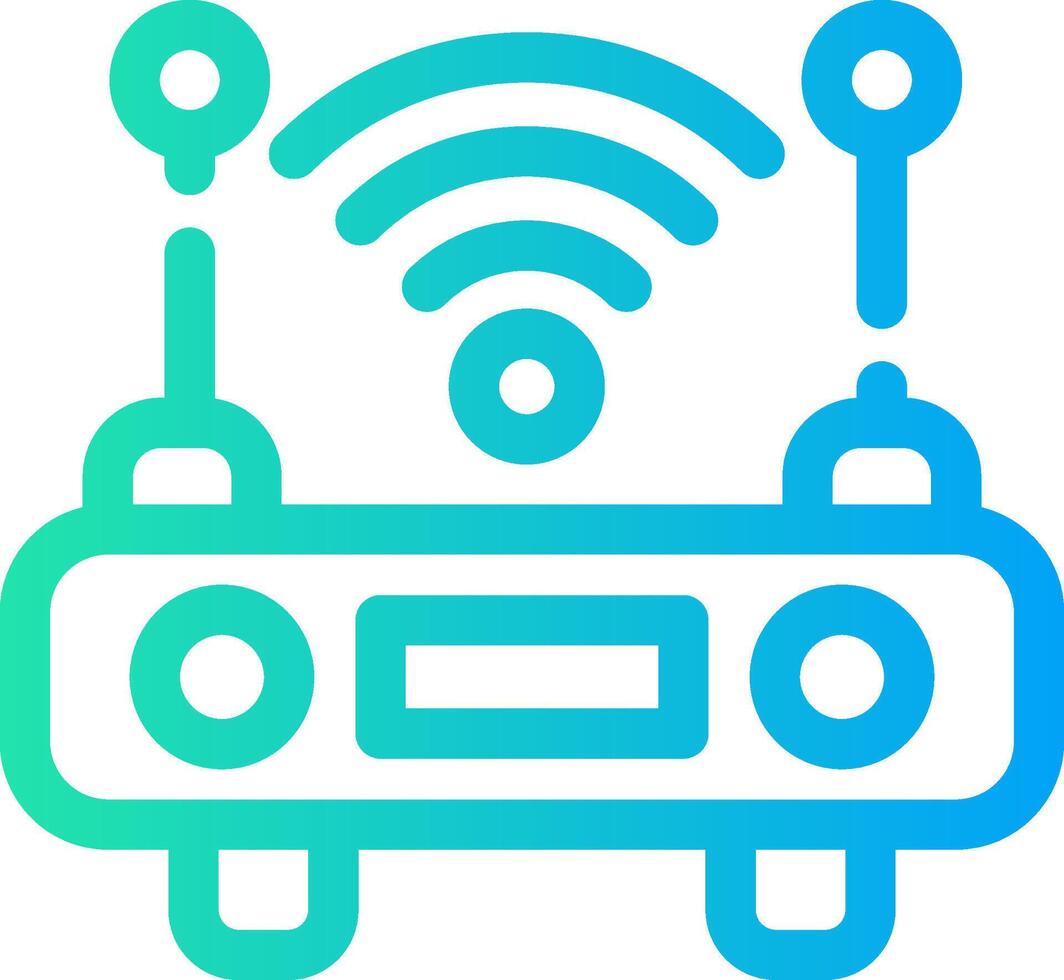 WiFi Router Creative Icon Design vector