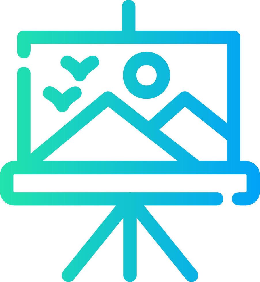 Canvas Creative Icon Design vector