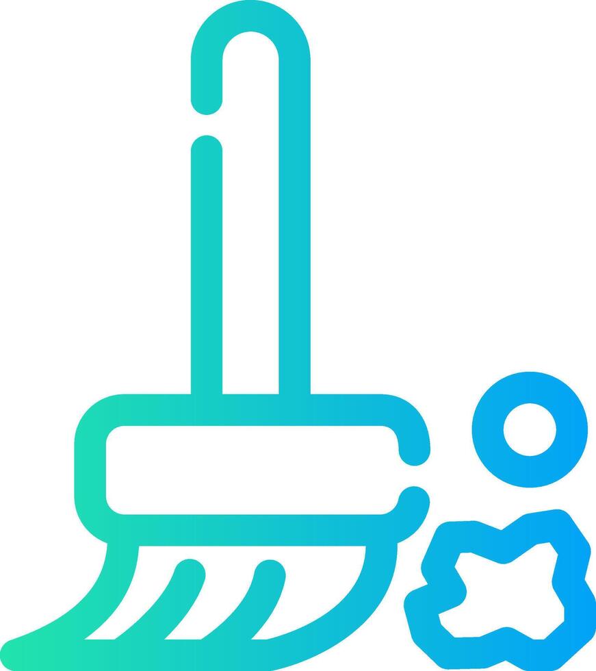 Broom Creative Icon Design vector