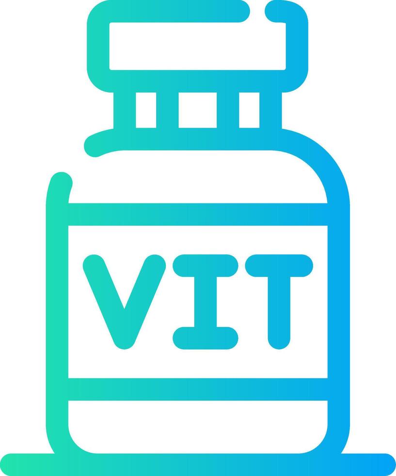 diseño de icono creativo de vitaminas vector