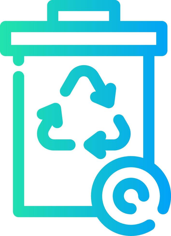 Recycle Bin Creative Icon Design vector