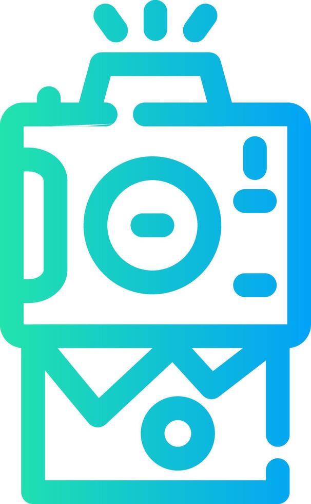 Instant Camera Creative Icon Design vector