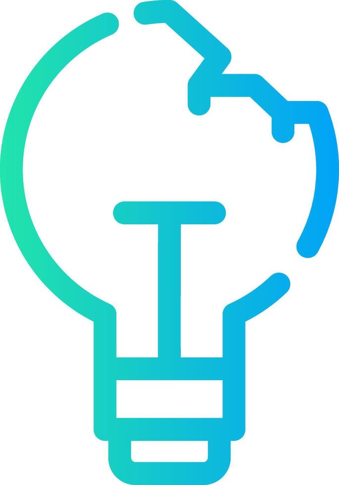 Light Bulb Creative Icon Design vector